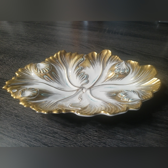 Vintage German RPM Gold Gilt Porcelain Dish - Picture 2 of 14